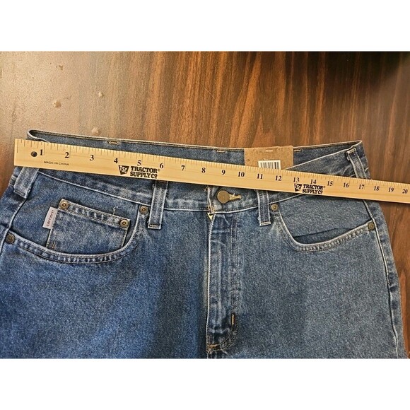 Carhartt Mens Straight Leg Jeans Size 36x32 Relaxed Fit Medium Wash B460DPS - Picture 8 of 9